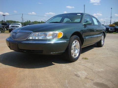 Medium Charcoal Green Metallic 1999 Lincoln Continental 