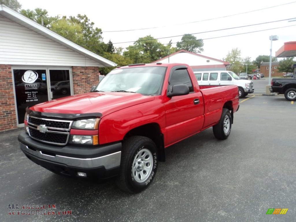 2006 Chevrolet Silverado 1500 Z71 Regular Cab 4x4 in Victory Red photo