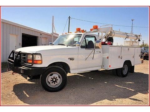 Oxford White 1996 Ford F350 XL Regular Cab Commercial Utility Oxford White 1996 Ford F350 XL Regular Cab Commercial Utility