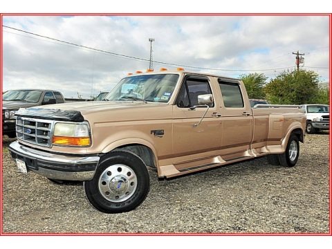 Light Saddle Metallic 1996 Ford F350 XLT Crew Cab Dually Light Saddle Metallic 1996 Ford F350 XLT Crew Cab Dually