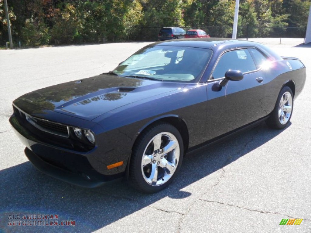 2012 Challenger SXT - Blackberry Pearl / Dark Slate Gray photo #1