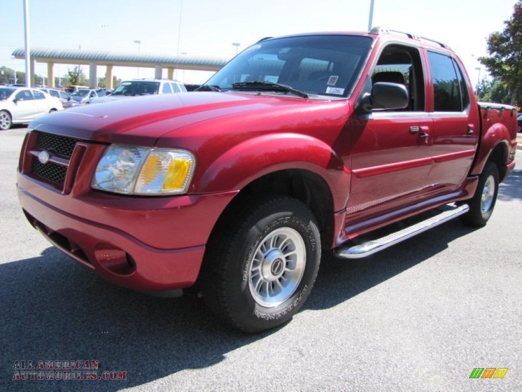 Red Fire / Medium Dark Flint Ford Explorer Sport Trac XLT