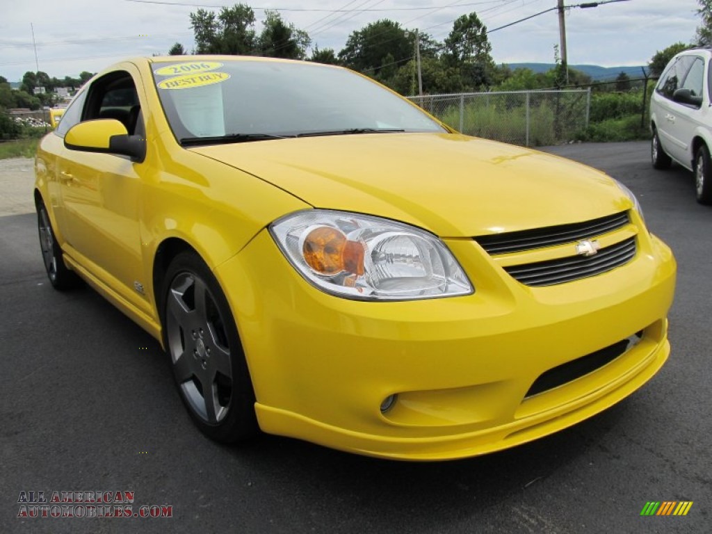 2006 Cobalt SS Supercharged Coupe - Rally Yellow / Ebony/Yellow photo #6