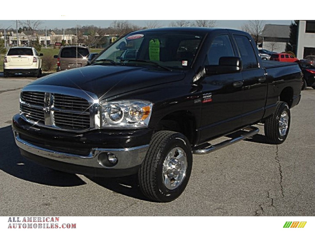 2008 Dodge Ram 2500 SLT Quad Cab 4x4 in Brilliant Black Crystal Pearl