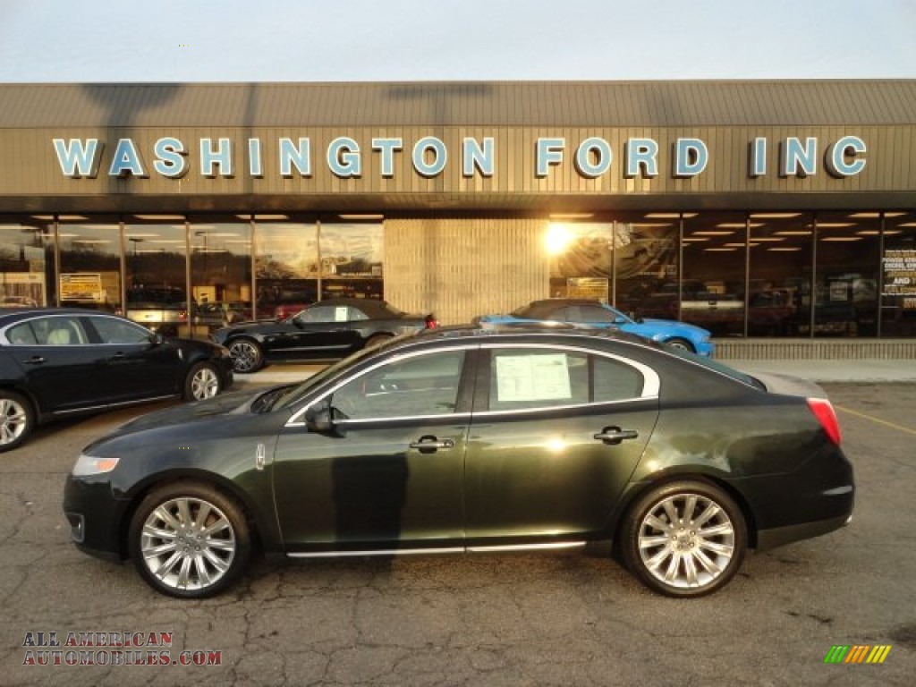 2010 Lincoln MKS EcoBoost AWD in Atlantis Green Metallic photo 3