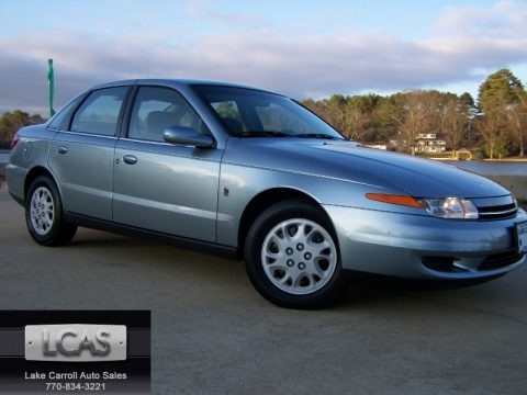 Silver Blue 2002 Saturn L Series L200 Sedan