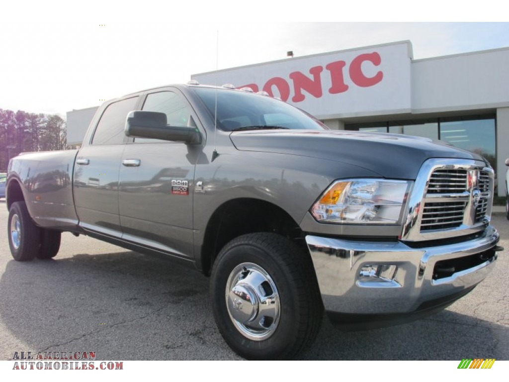 2012 Dodge Ram 3500 Hd Big Horn Crew Cab 4x4 Dually In Mineral Gray 