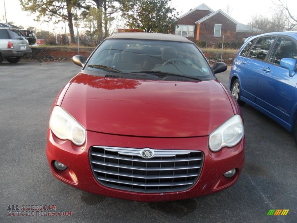 Inferno Red Pearl / Taupe Chrysler Sebring Convertible