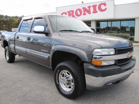 Medium Charcoal Gray Metallic 2002 Chevrolet Silverado 2500 LT Crew Cab 4x4