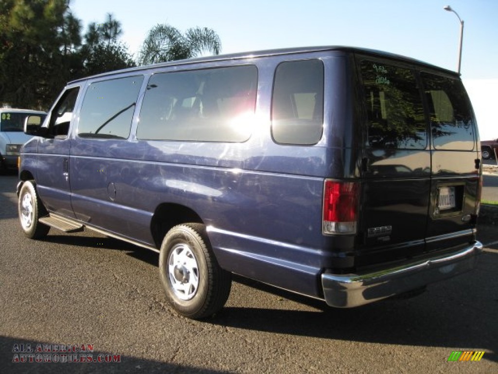 2006 E Series Van E350 XLT 15 Passenger - True Blue Metallic / Medium Flint Grey photo #4