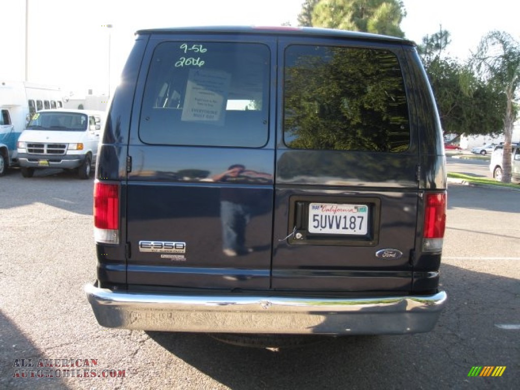 2006 E Series Van E350 XLT 15 Passenger - True Blue Metallic / Medium Flint Grey photo #5