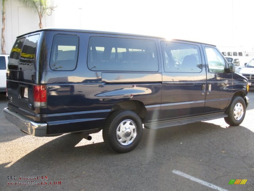 2006 E Series Van E350 XLT 15 Passenger - True Blue Metallic / Medium Flint Grey photo #6