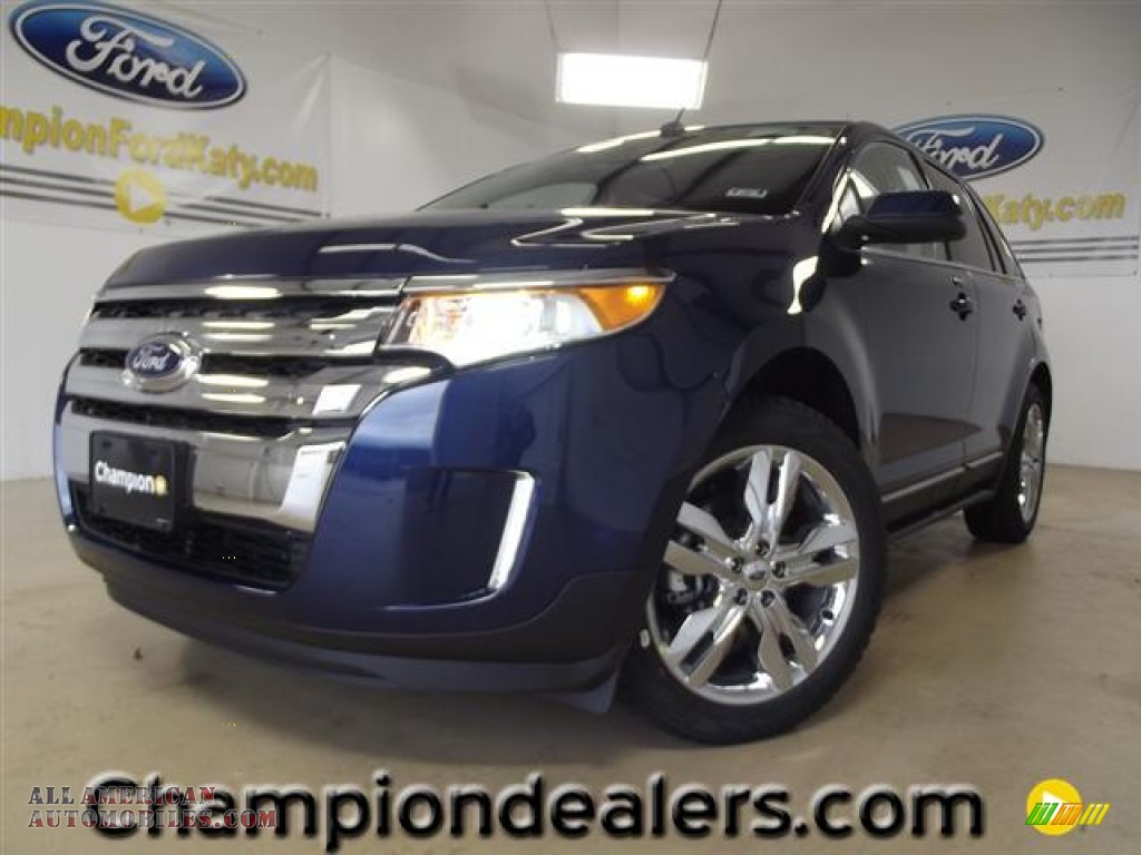 Dark Blue Pearl Metallic / Charcoal Black Ford Edge Limited EcoBoost