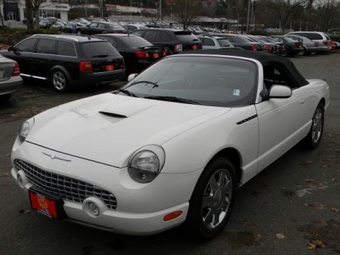 Whisper White 2002 Ford Thunderbird Premium Roadster Whisper White 2002 Ford Thunderbird Premium Roadster