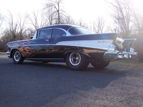 Black 1957 Chevrolet Bel Air Pro-Street Hard Top Black 1957 Chevrolet Bel Air Pro-Street Hard Top