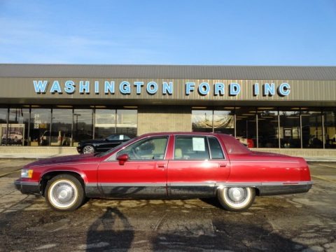 Medium Garnet Red Metallic 1994 Cadillac Fleetwood Sedan