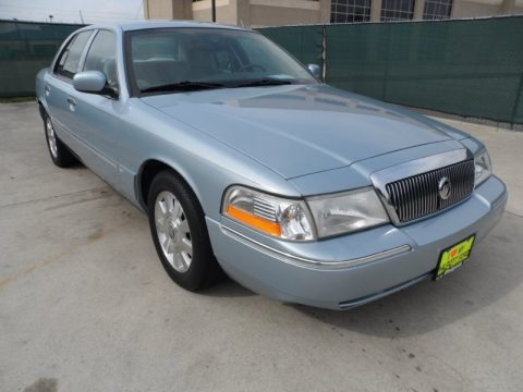 Light Ice Blue Metallic 2003 Mercury Grand Marquis LS