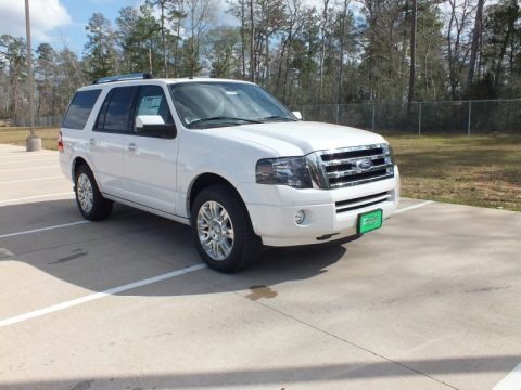 White Platinum Tri-Coat 2012 Ford Expedition Limited