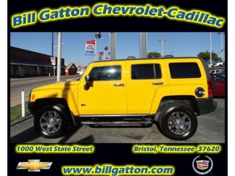 Yellow 2006 Hummer H3 