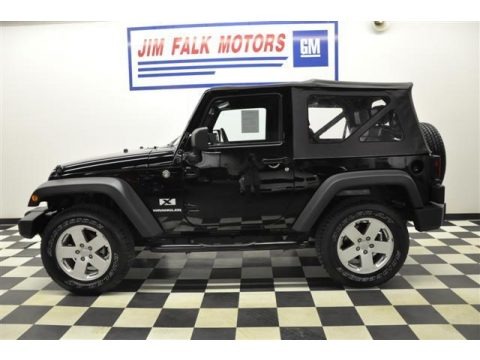 Black 2007 Jeep Wrangler X 4x4