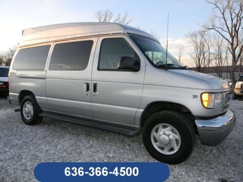 Silver Metallic 2002 Ford E Series Van E350 Passenger Access Conversion