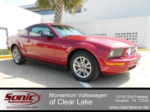 Redfire Metallic 2005 Ford Mustang V6 Deluxe Coupe