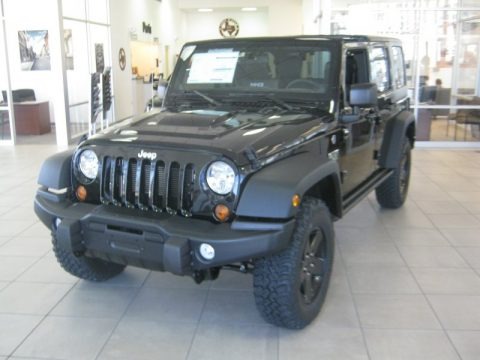 Black 2012 Jeep Wrangler Unlimited Call of Duty: MW3 Edition 4x4