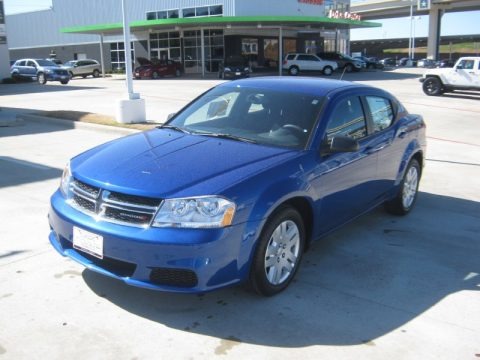 Blue Streak Pearl 2012 Dodge Avenger SE