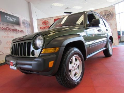 Jeep Green Metallic 2007 Jeep Liberty Sport 4x4