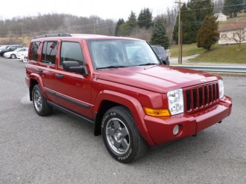 Inferno Red Pearl 2006 Jeep Commander 4x4