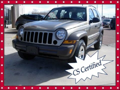 Light Khaki Metallic 2007 Jeep Liberty Sport 4x4