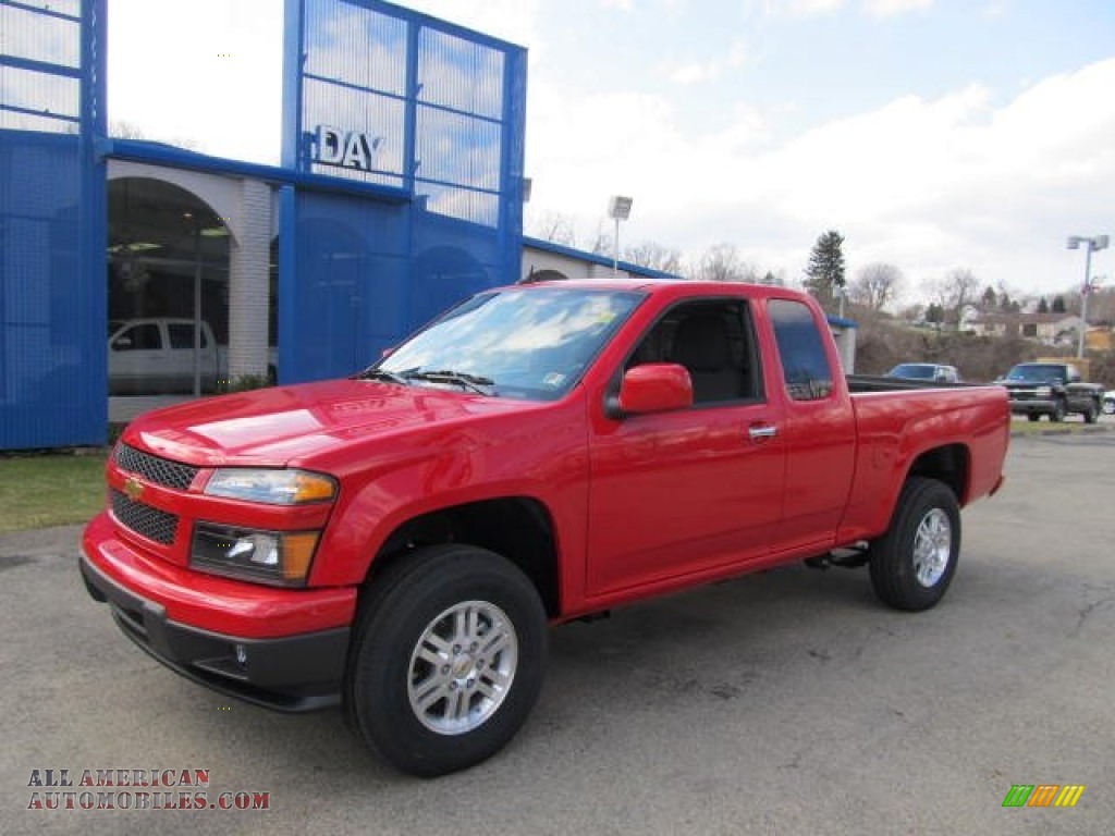 Victory Red / Ebony Chevrolet Colorado LT Extended Cab 4x4