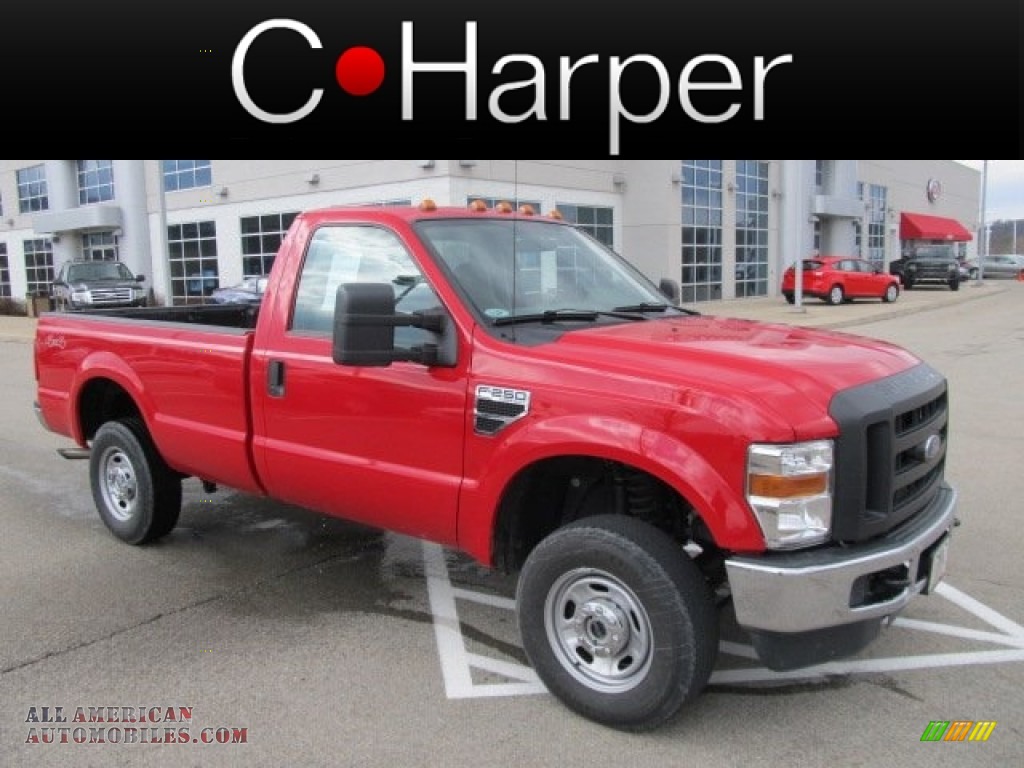 2010 Ford F250 Super Duty XL Regular Cab 4x4 in Vermillion Red photo 6