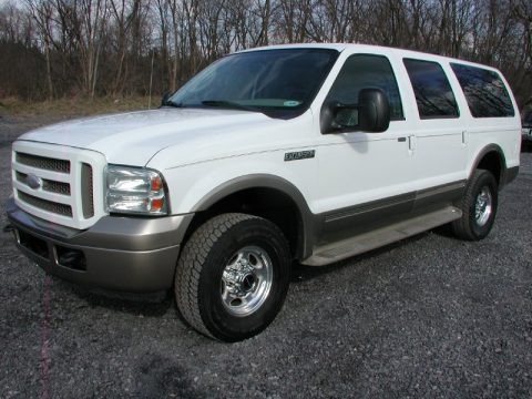 Oxford White 2005 Ford Excursion Eddie Bauer 4x4 Oxford White 2005 Ford Excursion Eddie Bauer 4x4