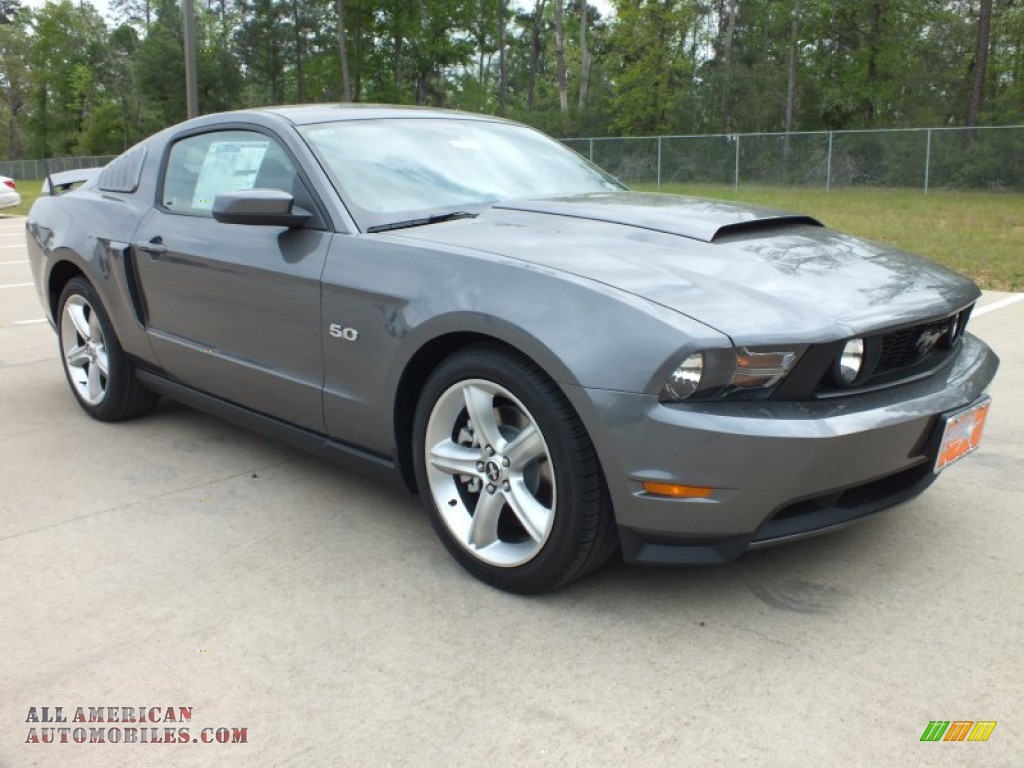 2012 Mustang GT Premium Coupe - Sterling Gray Metallic / Charcoal Black photo #1