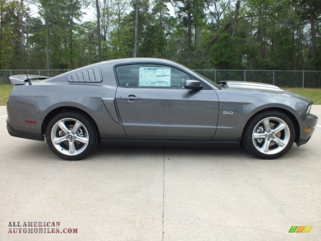 2012 Mustang GT Premium Coupe - Sterling Gray Metallic / Charcoal Black photo #2