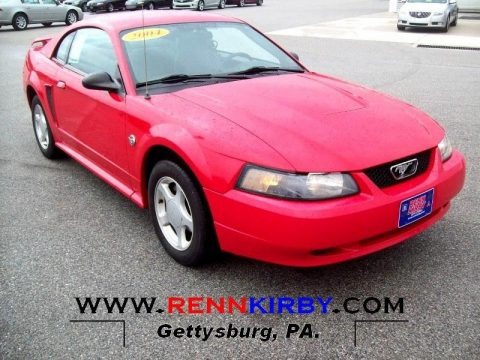 Torch Red Stone Used 19988 C Harper Ford Kia 2004 Ford Mustang V6 Coupe