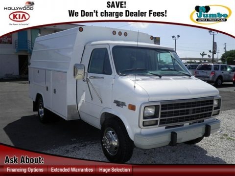 Olympic White 1996 Chevrolet Chevy Van G30 Service Truck Olympic White 1996 Chevrolet Chevy Van G30 Service Truck