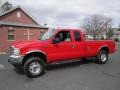 Ford F250 Super Duty XLT SuperCab 4x4 Red photo #3