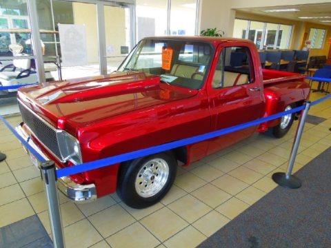 Red Metallic 1976 Chevrolet C/K C10 Custom Pro Street