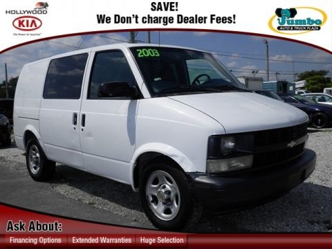 Summit White 2003 Chevrolet Astro Commercial