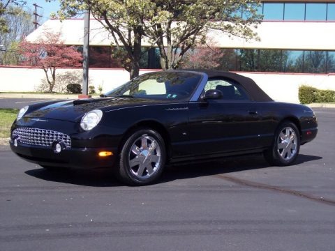 Evening Black 2003 Ford Thunderbird Premium Roadster Evening Black 2003 Ford Thunderbird Premium Roadster