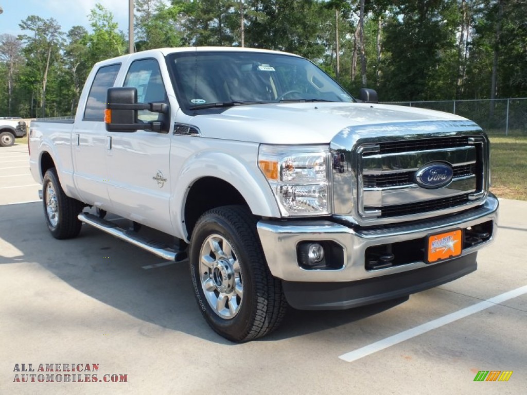 2012 Ford F250 Super Duty Lariat Crew Cab 4x4 In White Platinum 