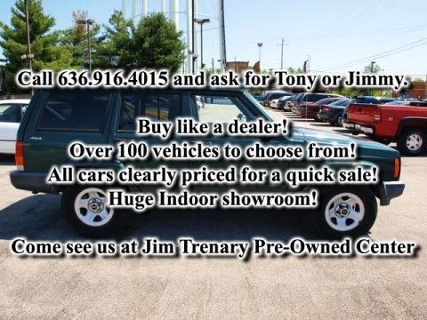 Forest Green Pearlcoat 2001 Jeep Cherokee Sport 4x4