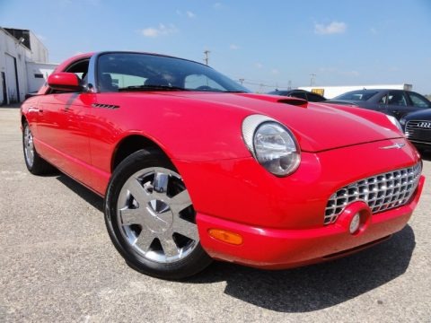 Torch Red 2002 Ford Thunderbird Premium Roadster Torch Red 2002 Ford Thunderbird Premium Roadster