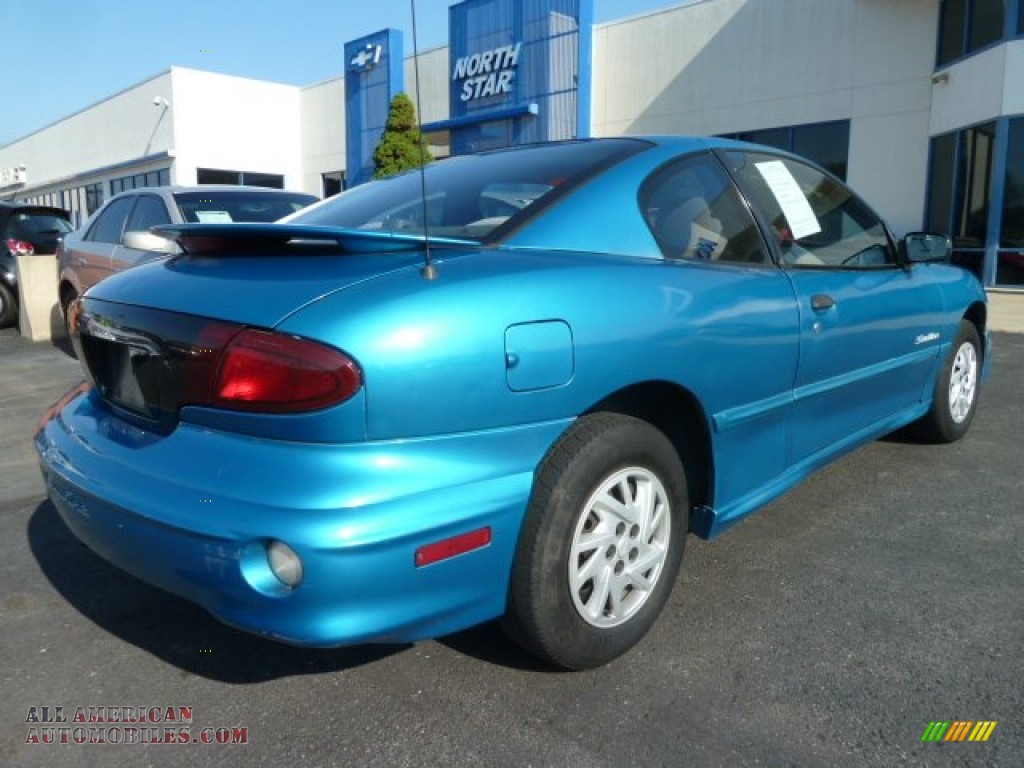 2000 Sunfire SE Coupe - Bright Blue Aqua Metallic / Graphite photo #2