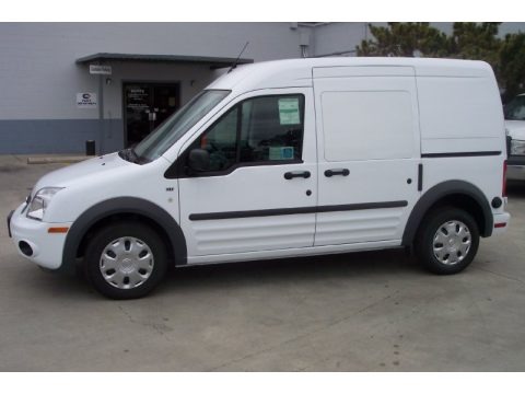 Frozen White 2012 Ford Transit Connect XLT Van