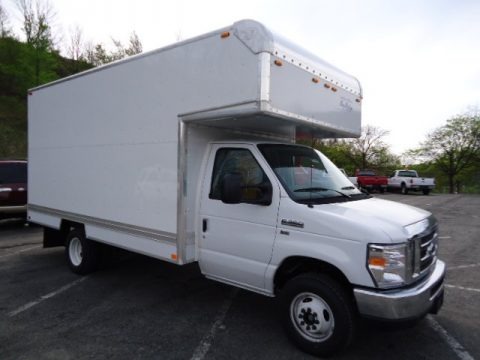 Oxford White 2012 Ford E Series Cutaway E350 Moving Truck