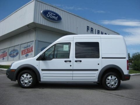 Frozen White 2012 Ford Transit Connect XLT Van