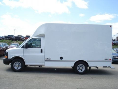 Summit White 2012 Chevrolet Express Cutaway 3500 Commercial Moving Truck